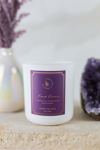 FRENCH VERVAIN LUXURY CANDLE - Ivory & Lace