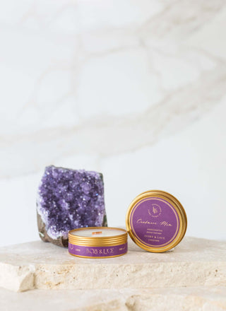 CASHMERE PLUM LUXURY CANDLE - Ivory & Lace