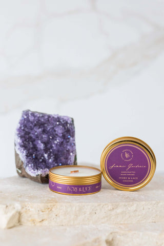 SUMMER GARDENIA LUXURY CANDLE - Ivory & Lace