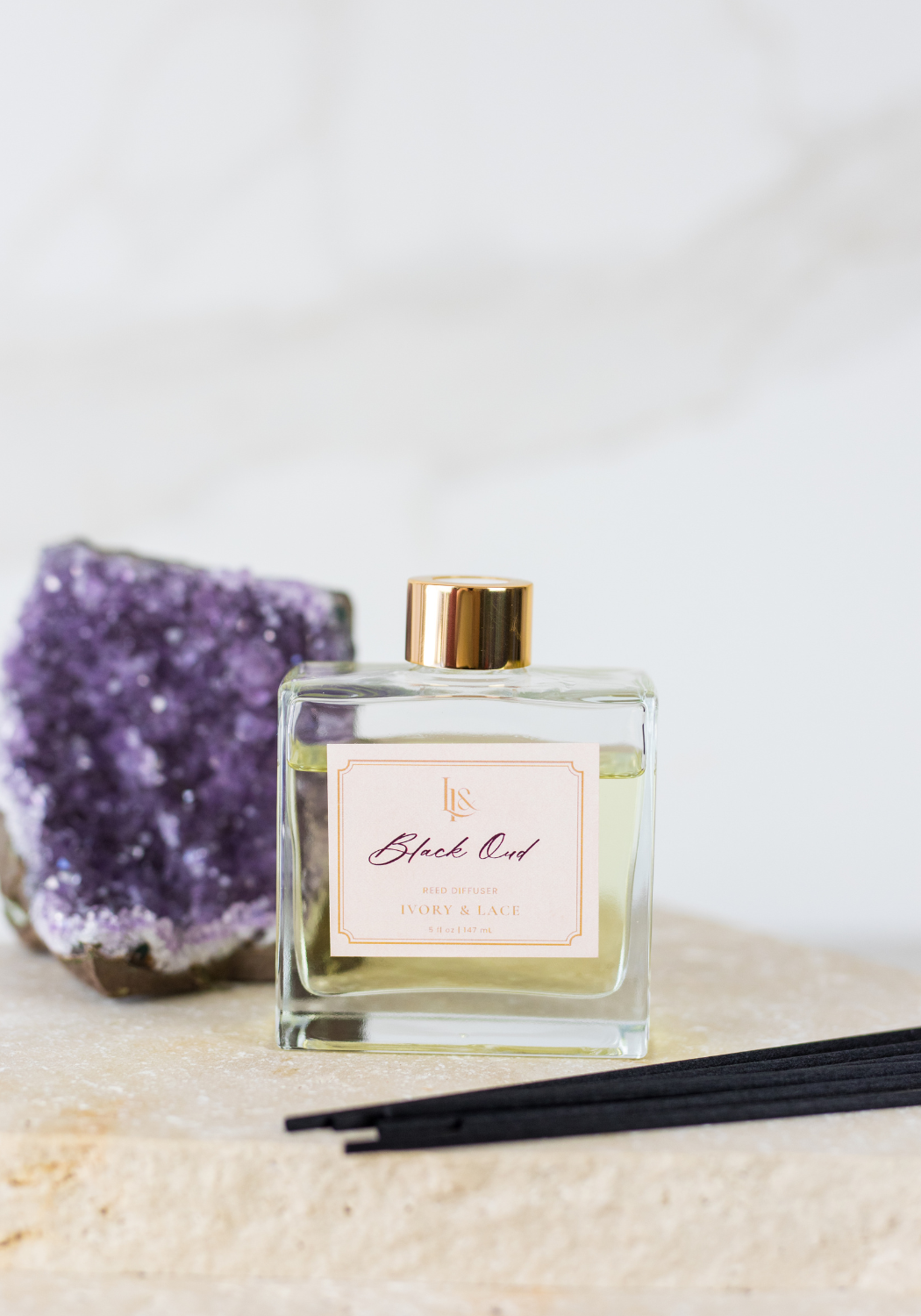 LUXURY REED DIFFUSER ivory and lace candles